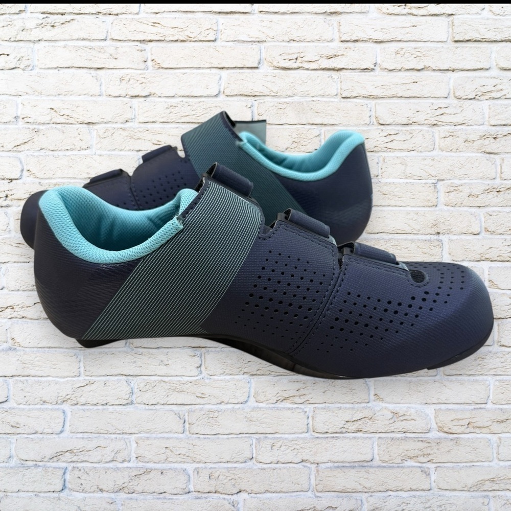 NWOT Shimano XC100 Women's Cycling Shoes Blue Size EU 37 US Womens 5.5 - Picture 3 of 5